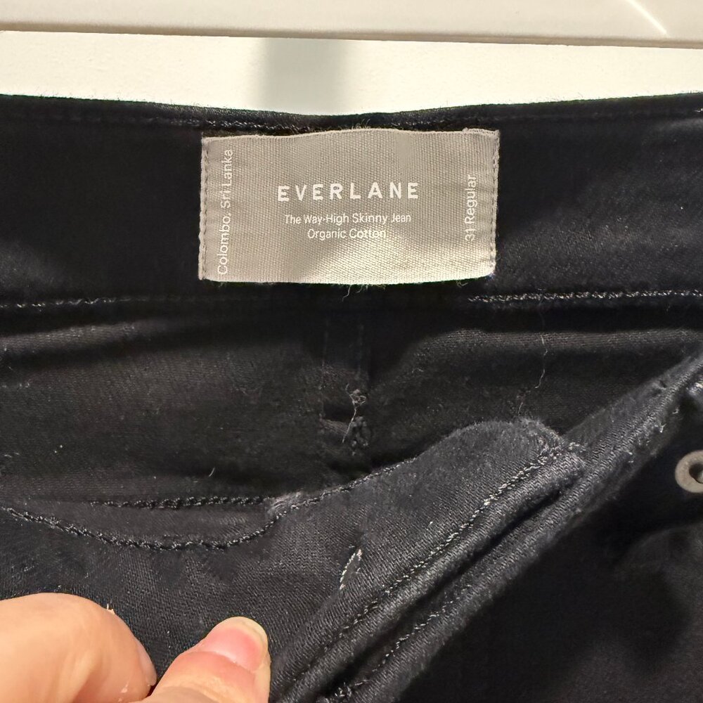 Everlane Skinny Black Jeans - Size 31 - Picture 3 of 4